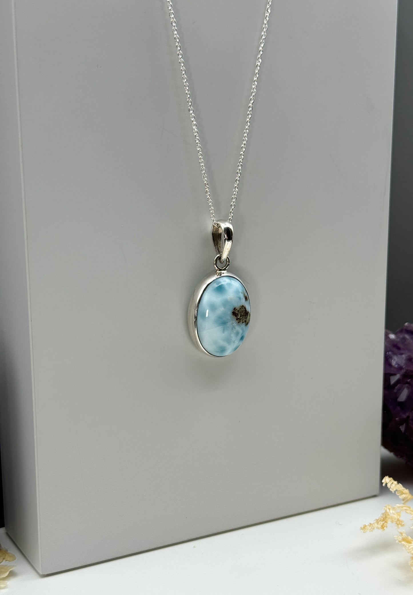 Larimar 925 Silber Kette