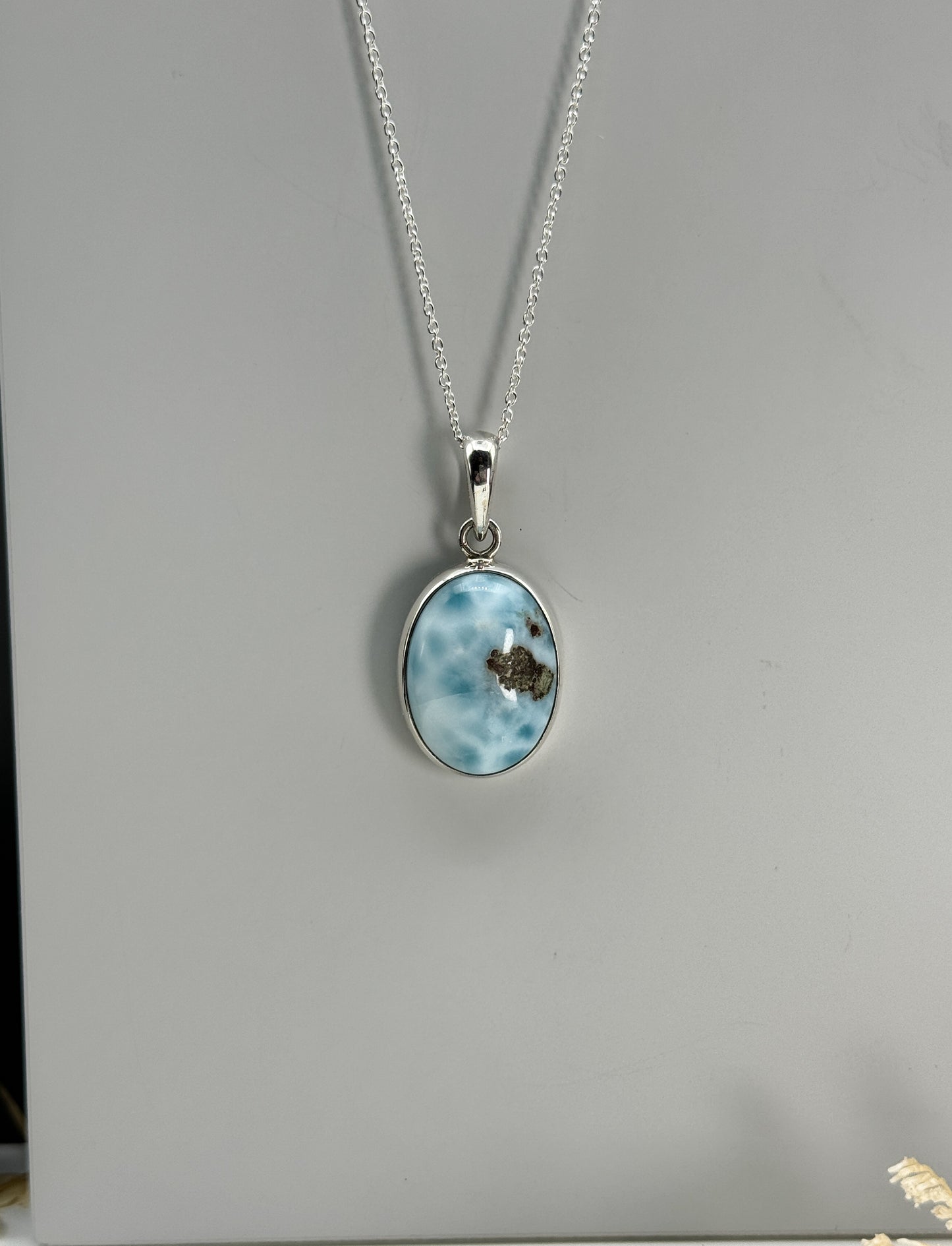 Larimar 925 Silber Kette