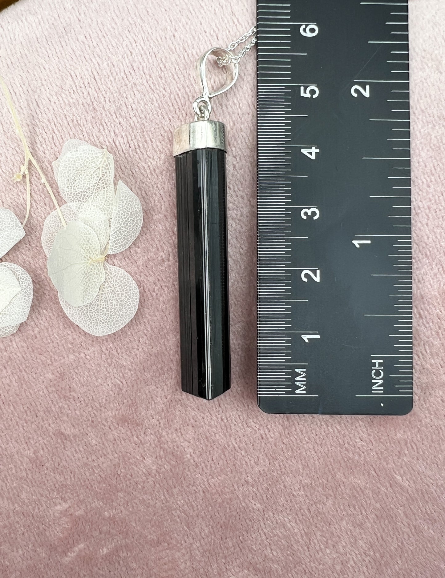 Turmalin 925 Silber | AA-Qualität | Schörl Kette, Anhänger