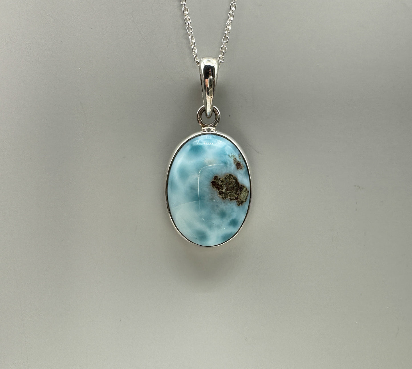 Larimar 925 Silber Kette