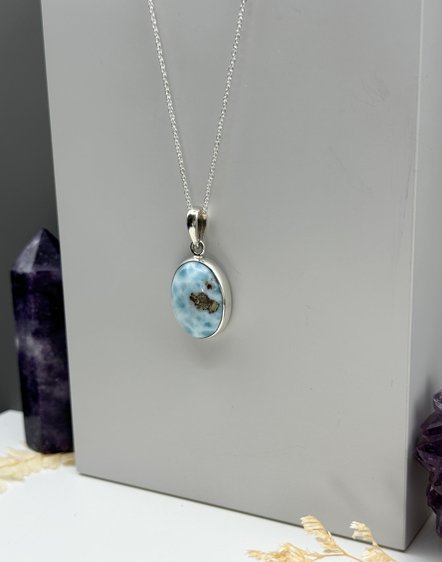 Larimar 925 Silber Kette