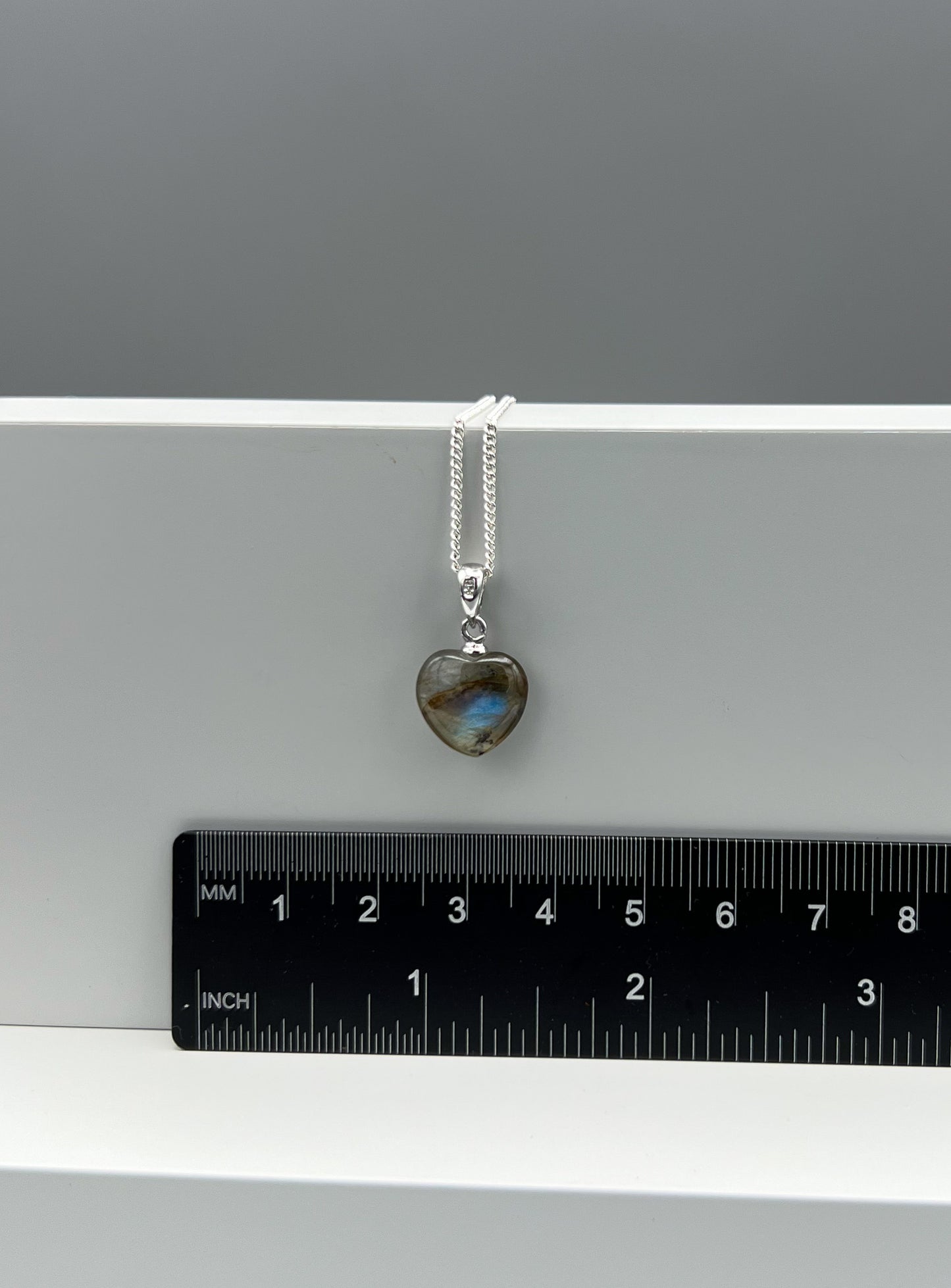 Labradorit Kette 925 Silber Anhänger