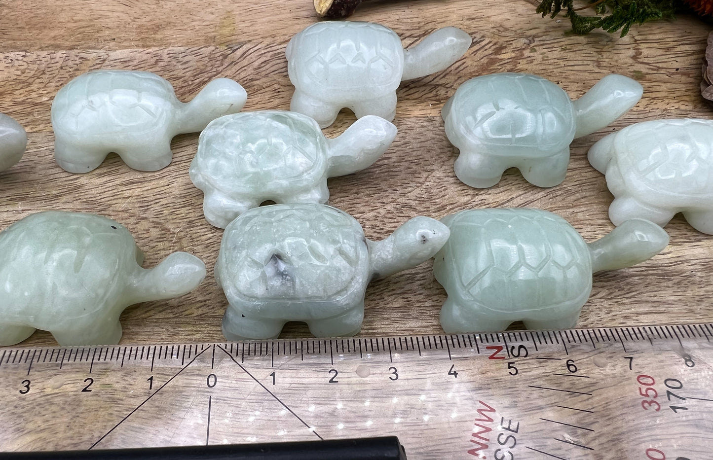 Jade Schildkröte Figur Gravur