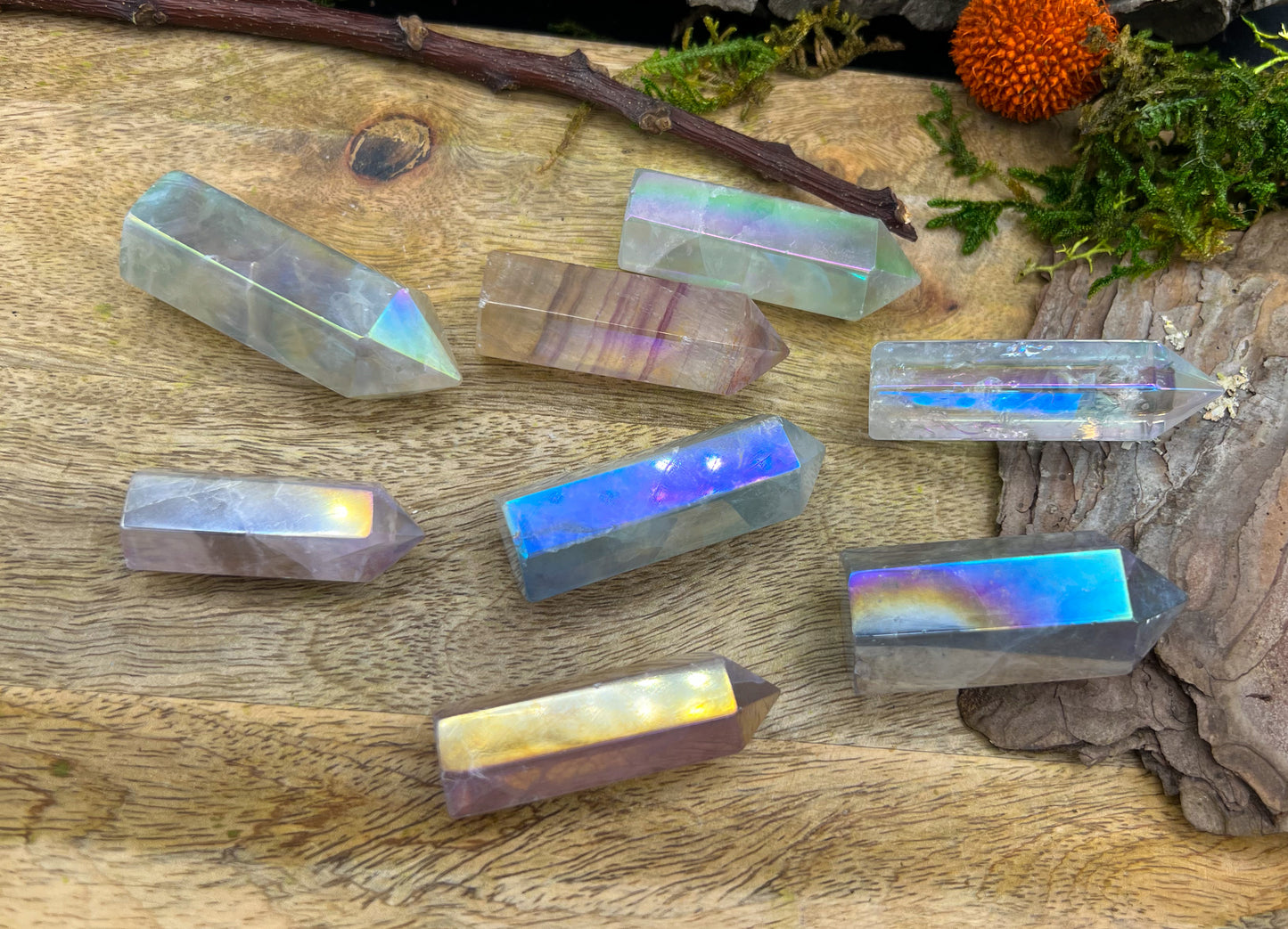 Fluorit Angel Aura Spitzen