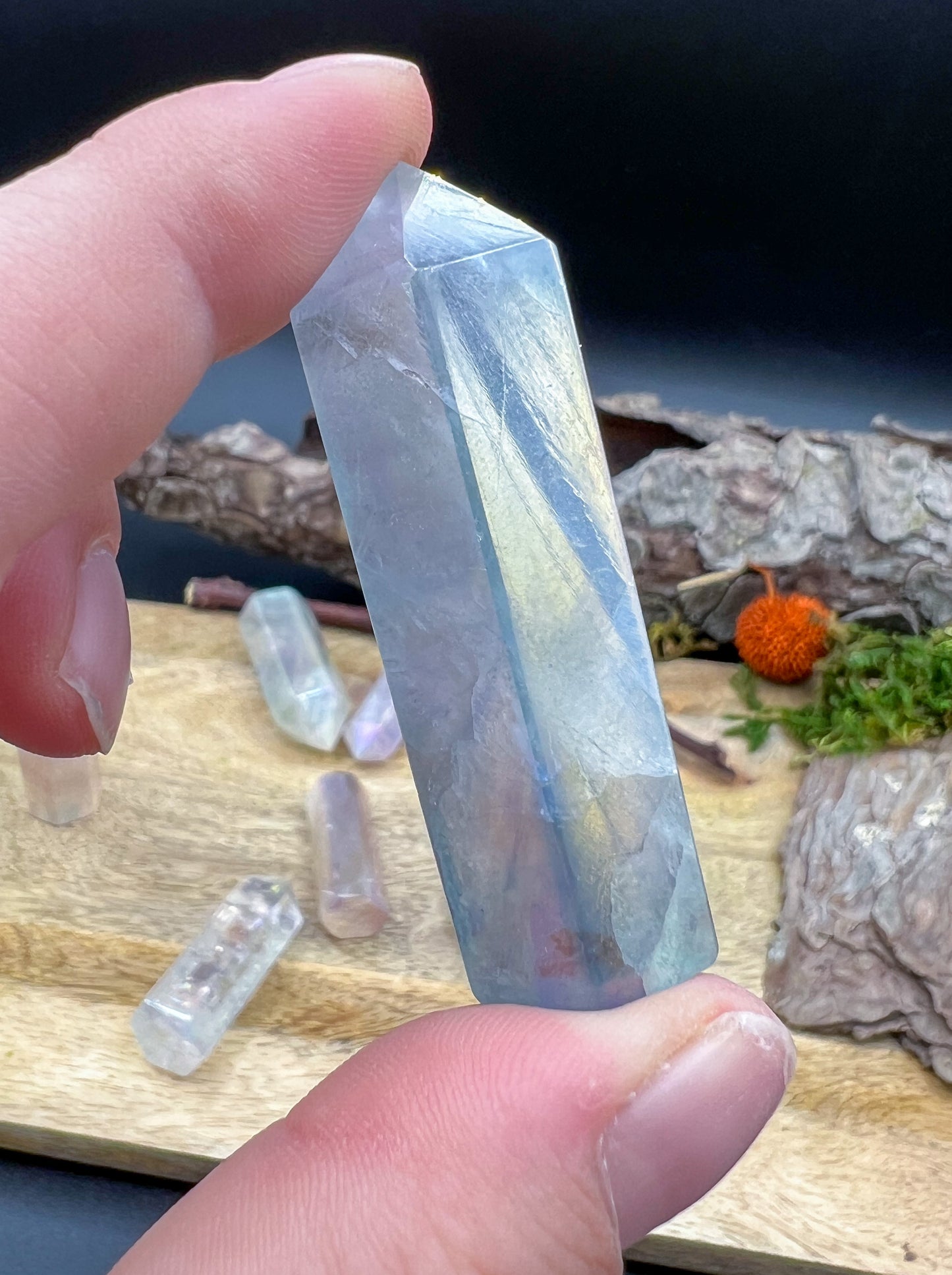 Fluorit Angel Aura Spitzen
