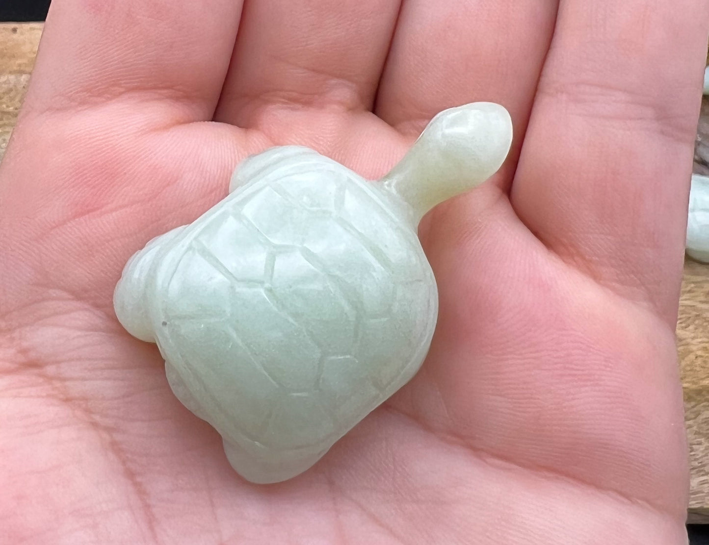 Jade Schildkröte Figur Gravur