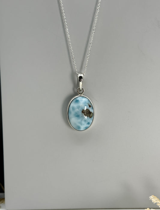 Larimar 925 Silber Kette