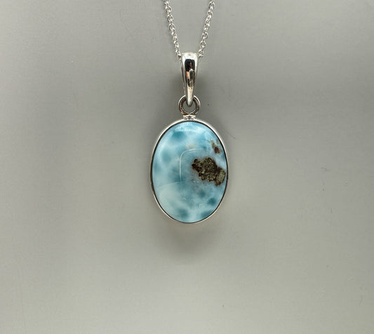 Larimar 925 Silber Kette