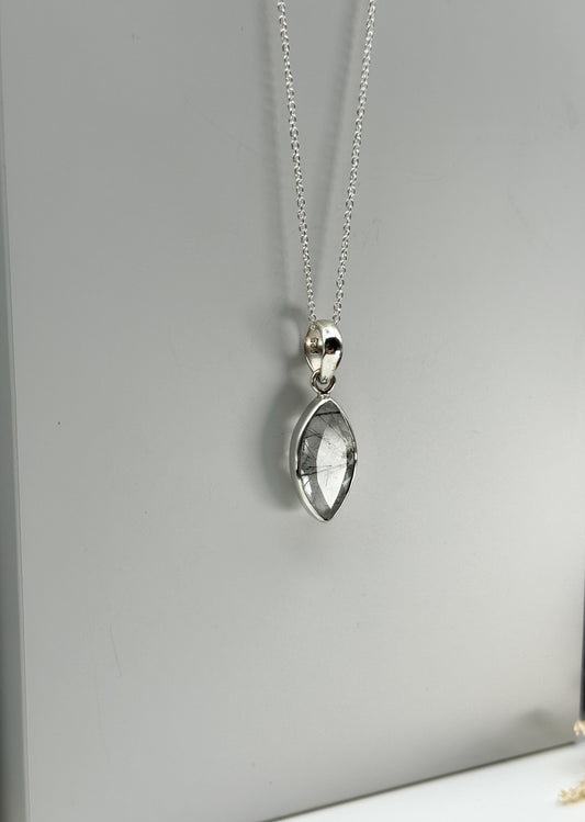 Turmalinquarz 925 Silber Kette