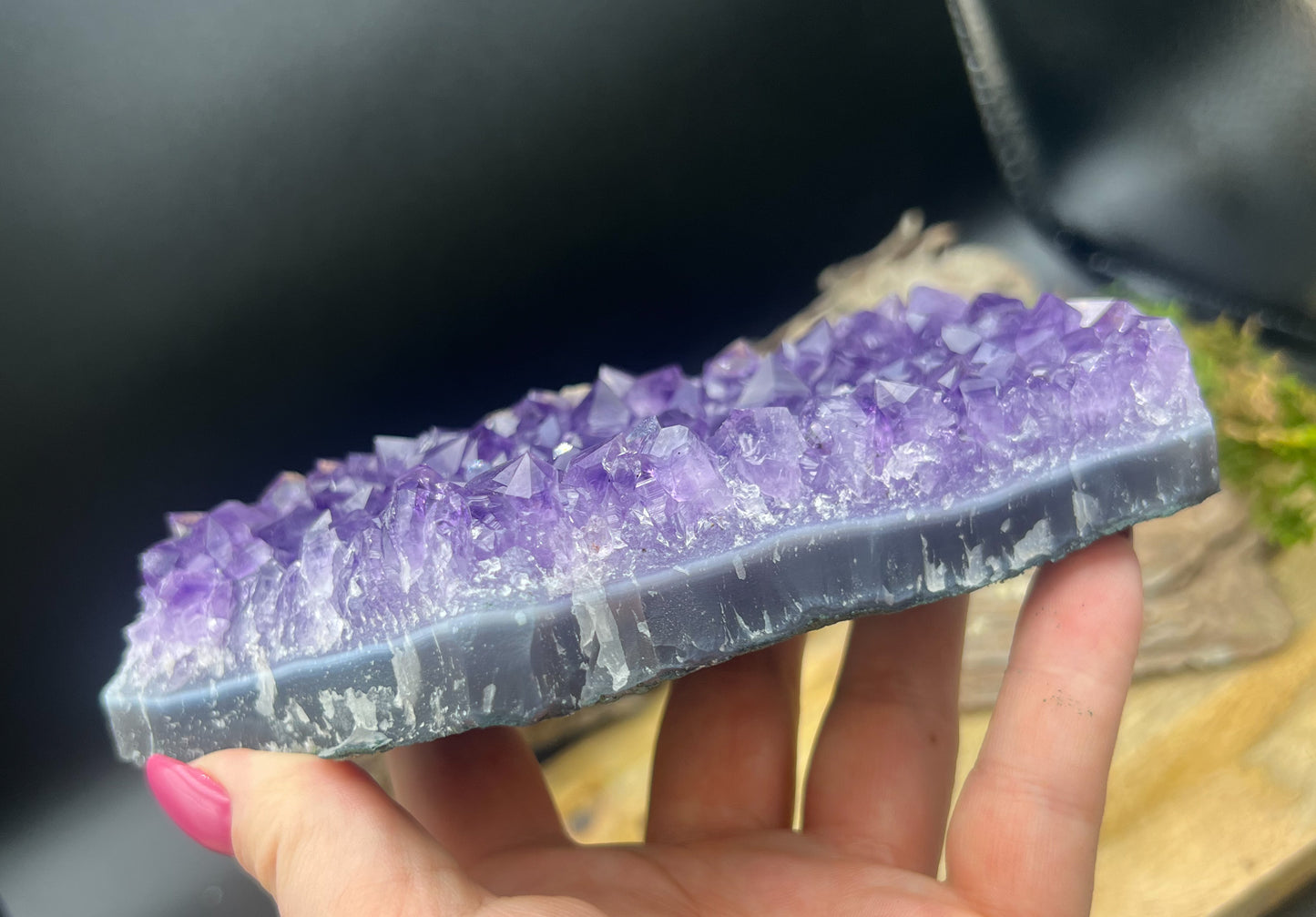XL funkelndes Amethyst Drusenstück