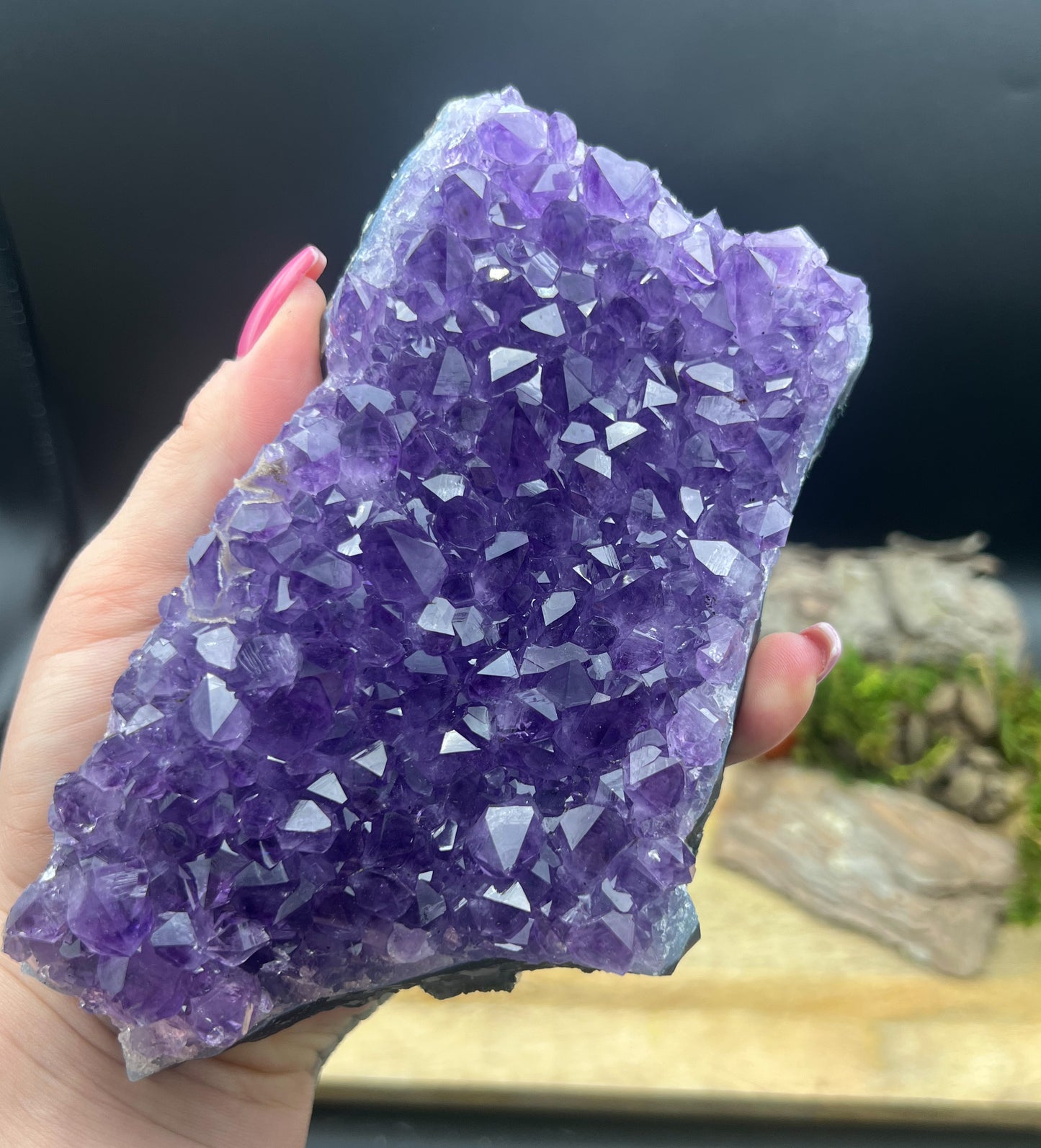XL funkelndes Amethyst Drusenstück