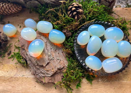 Opalith, opalin , Opal | Heilstein, Kristall | Trommelstein | regenbogenfarbig, bunt | Geschenk