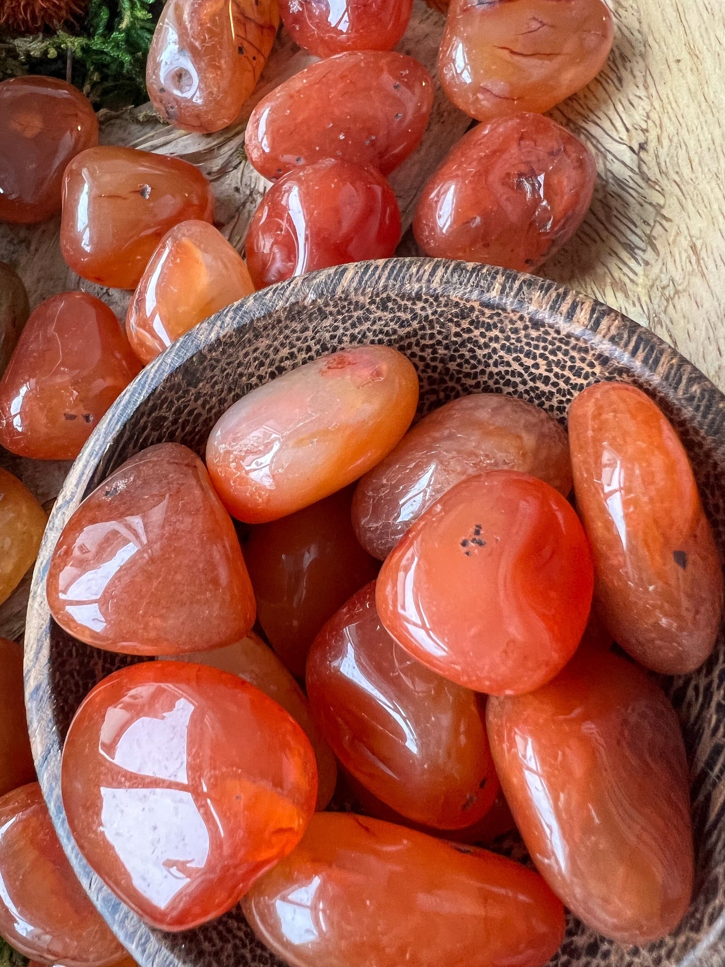 Karneol Carneol | Trommelsteine, poliert, Handschmeichler | rot orange | Chalcedon | Sakralchakra, Wurzel Chakra | Geschenk | Heilstein