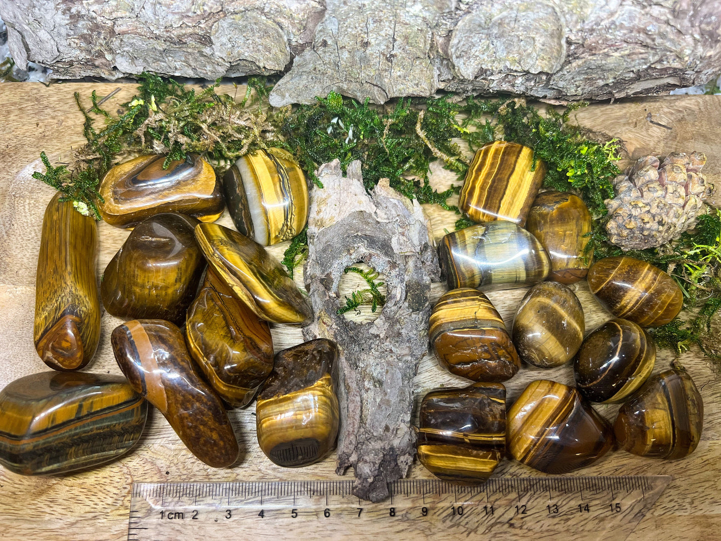 Tigeraugen | Trommelsteine, poliert, Handschmeichler | Edelstein, Heilstein, Kristall | Spirituell, Esoterik | Naturstein, Trommelstein |