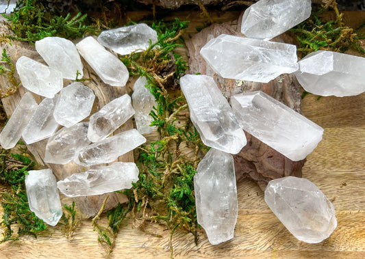 Bergkristall Naturspitzen XL | Kristall Spitze | Rohstein Raw Clear Quartz | Geschenk spirituell | meditieren | Heilstein, Edelstein, Turm