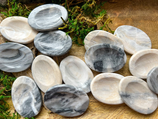 Aragonit | XL Daumenstein, poliert, Sorgenstein | Kristall, Heilstein, Edelstein, Mineralien, Trommelstein | Sakralchakra | Geschenk