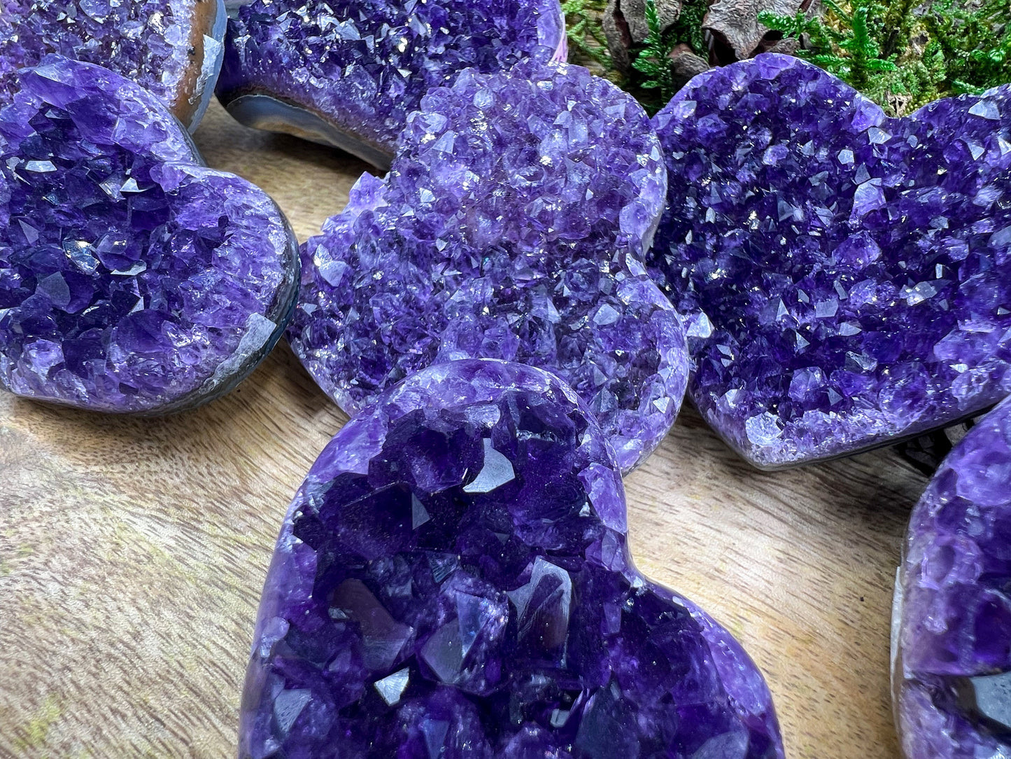 Amethyst Drusen Herz handpoliert | Extra AA Qualität | Edelsteine, Heilsteine, Kristalle, Kristall, Natur | spirituell geschenk | druzzy
