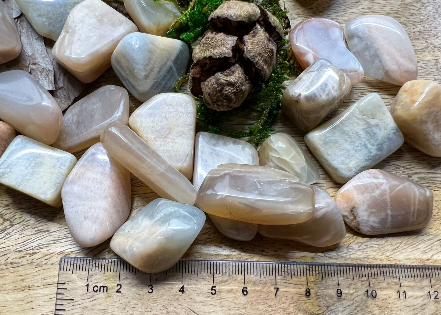 Mondstein Trommelsteine | Kristalle, Heilsteine, Edelsteine | spirituelles Geschenk | Mineralien Chakra