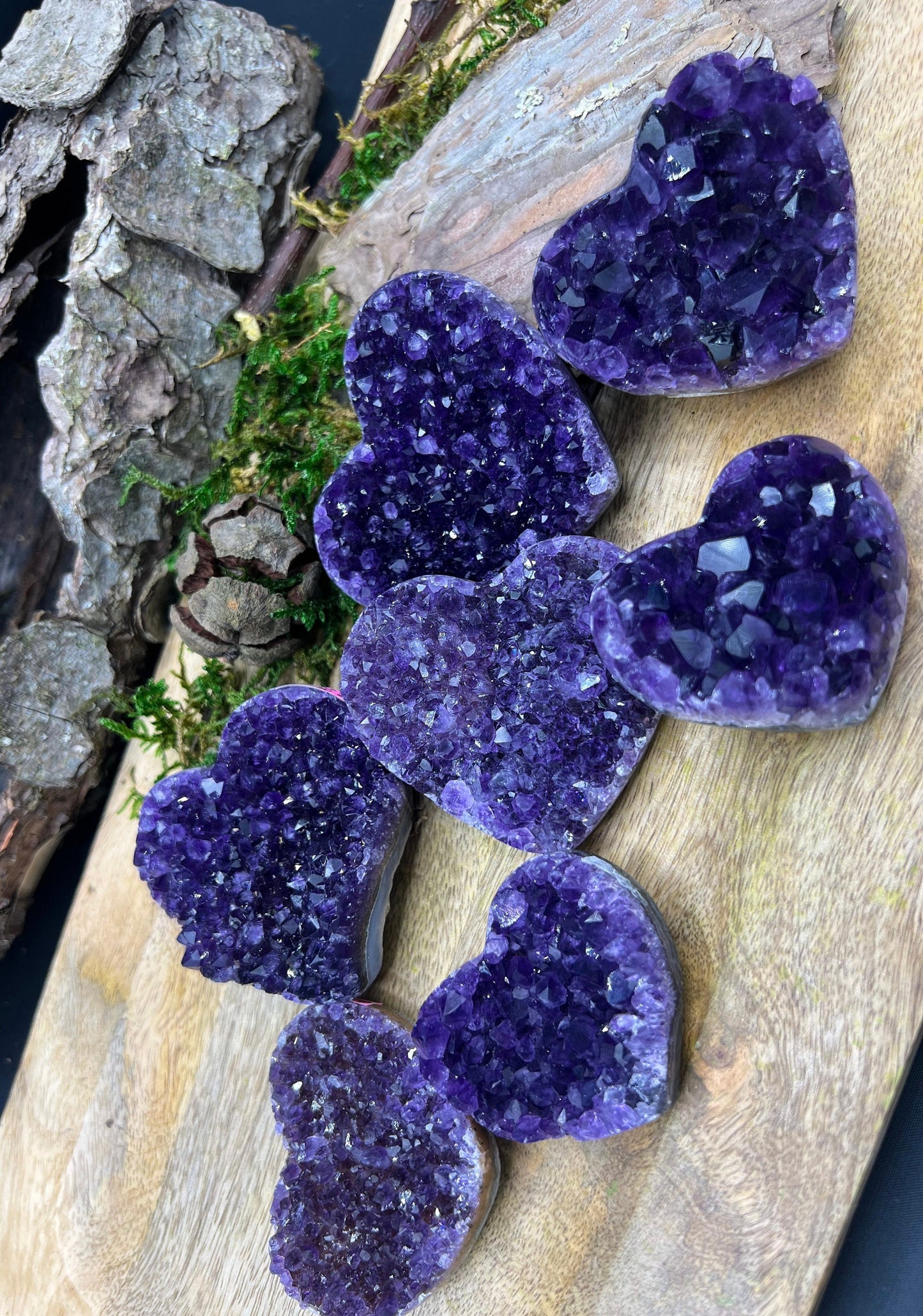 Amethyst Drusen Herz handpoliert | Extra AA Qualität | Edelsteine, Heilsteine, Kristalle, Kristall, Natur | spirituell geschenk | druzzy