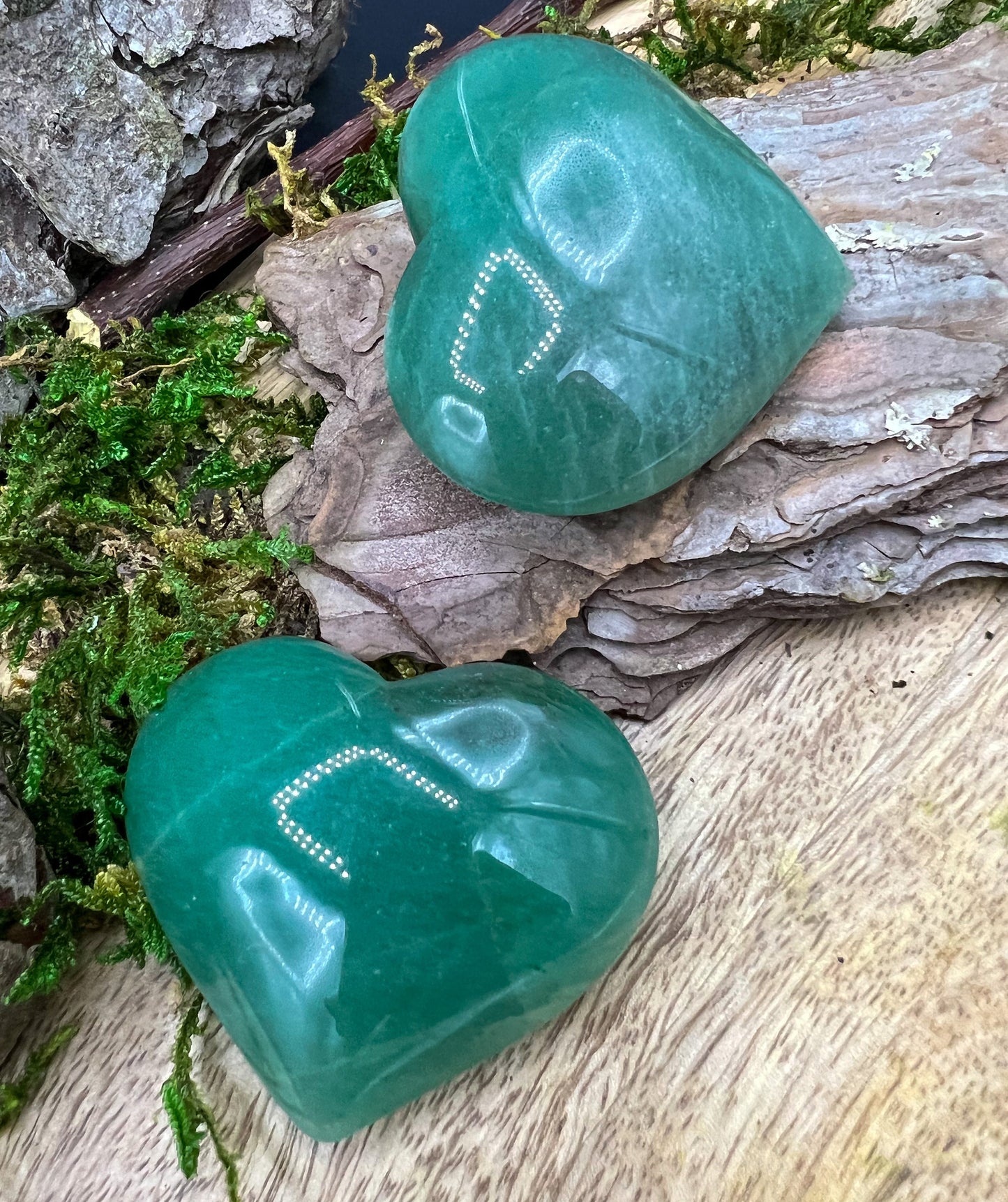 Grüne Aventurin Herzen | XL | Valentinstag | Kristall, Kristalle, Heilsteine, Edelsteine, Mineralien, Kristallherz |