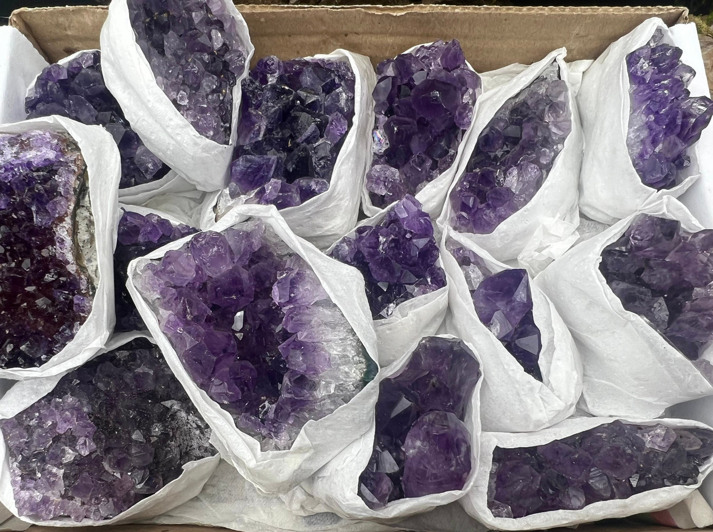 Amethyst Drusenstücke | Druse, Kristalle, Cluster, Heilsteine, Edelsteine, Mineralien