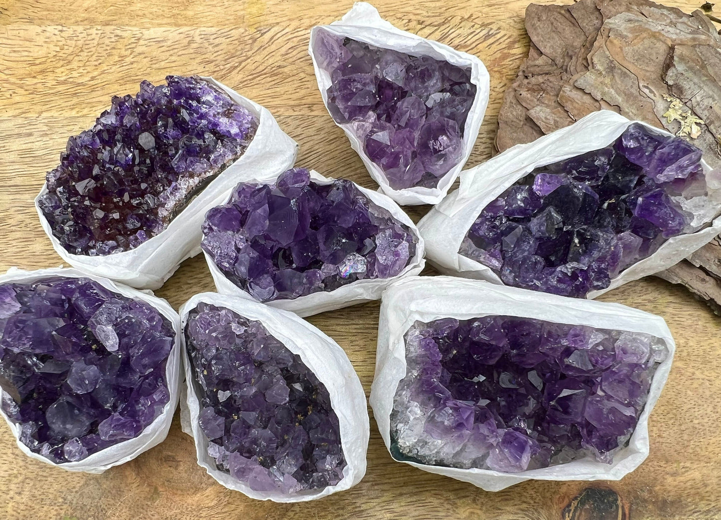 Amethyst Drusenstücke | Druse, Kristalle, Cluster, Heilsteine, Edelsteine, Mineralien