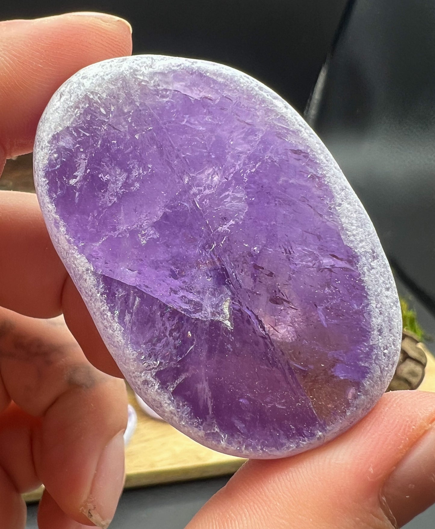 Amethyst Meditationsstein, Emu Eggs