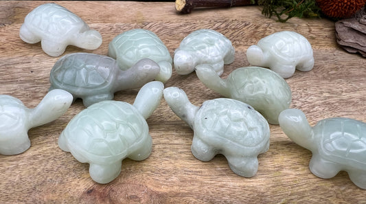 Jade Schildkröte Figur Gravur