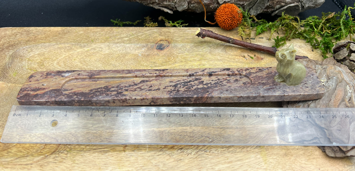 Räucherstäbchenhalter Speckstein - Handgeschliffen