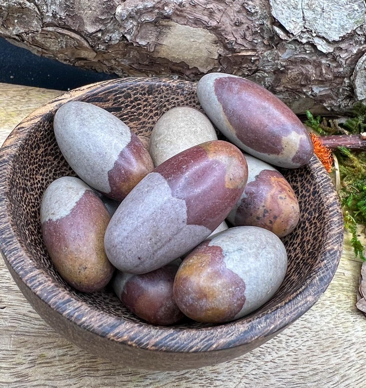 Shiva lingam Trommelsteine