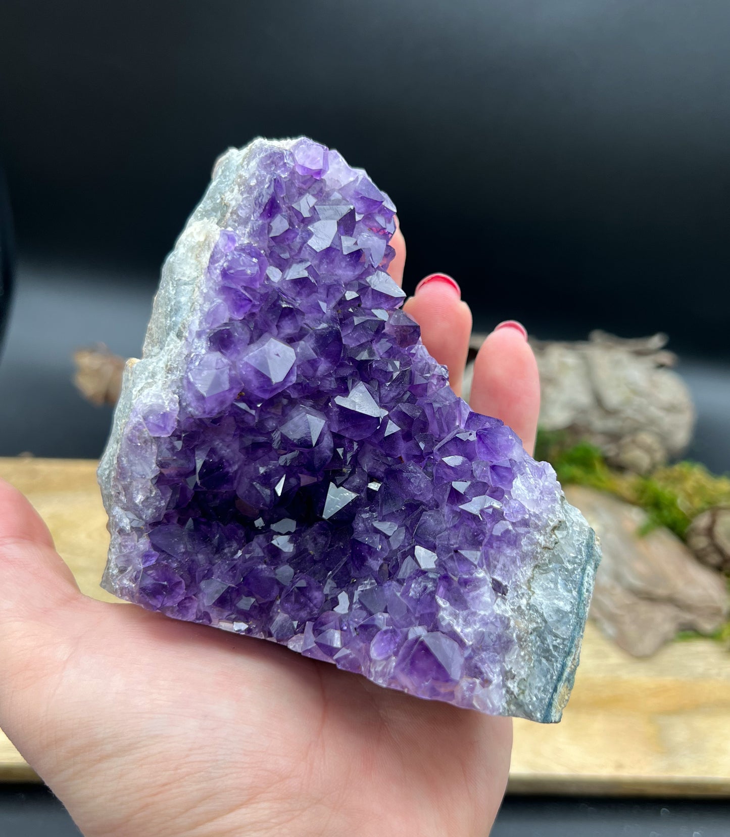 Funkelnde Amethyst Druse