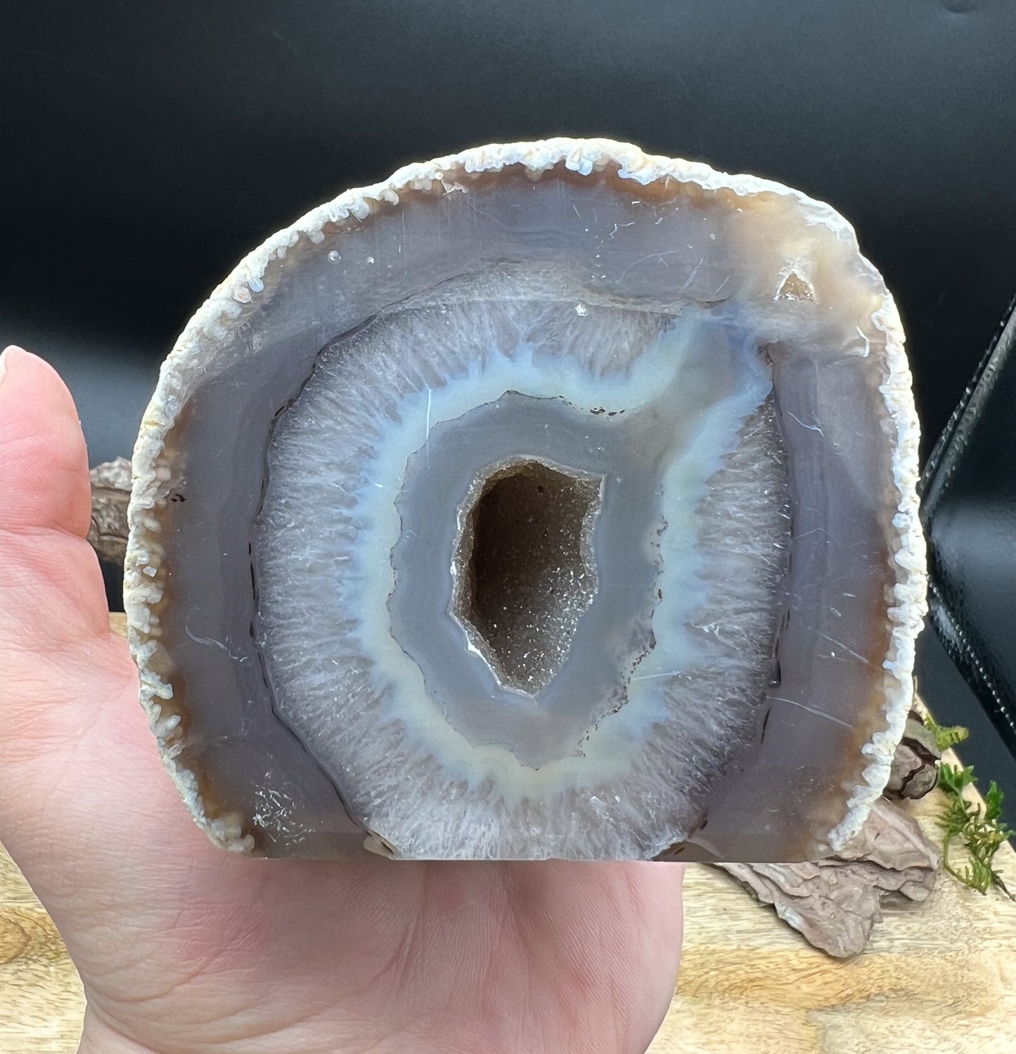 Achat Drusen Anschliff | Druzy Freeform Druse