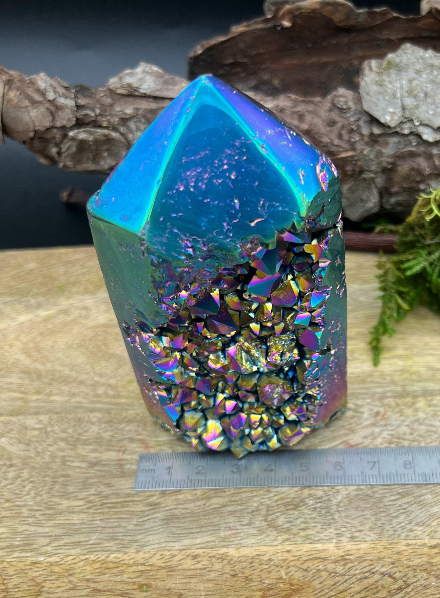 Amethyst Spitze Titanium Aura