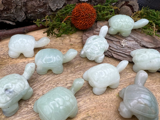 Jade Schildkröte Figur Gravur