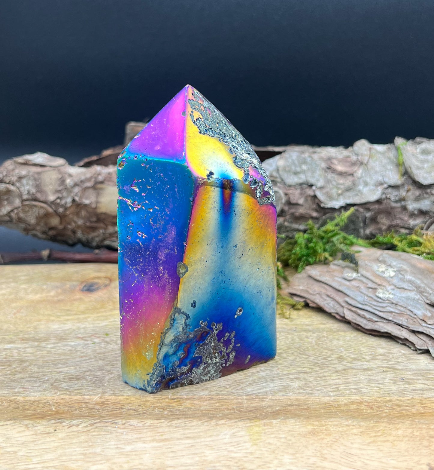 Amethyst Spitze Titanium Aura