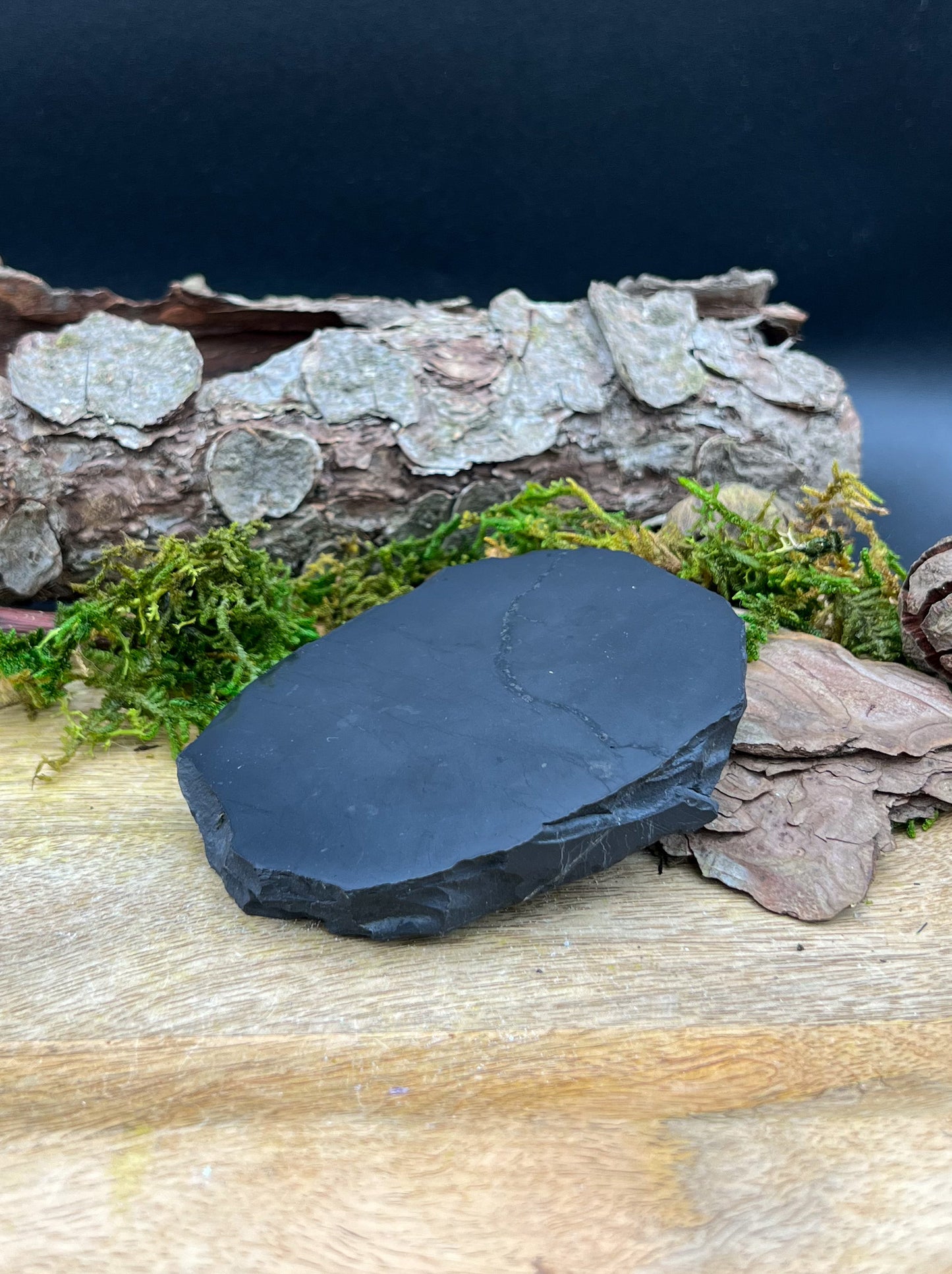 Shungit Natursteinplatte - natürlicher Strahlenschutz