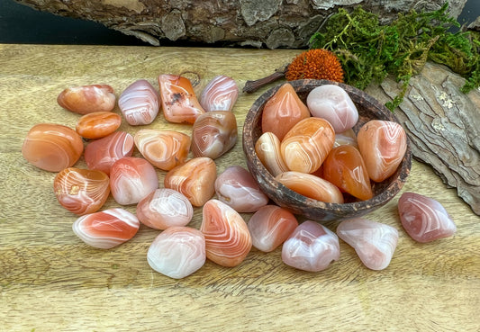 Aprikosen Achat Trommelsteine