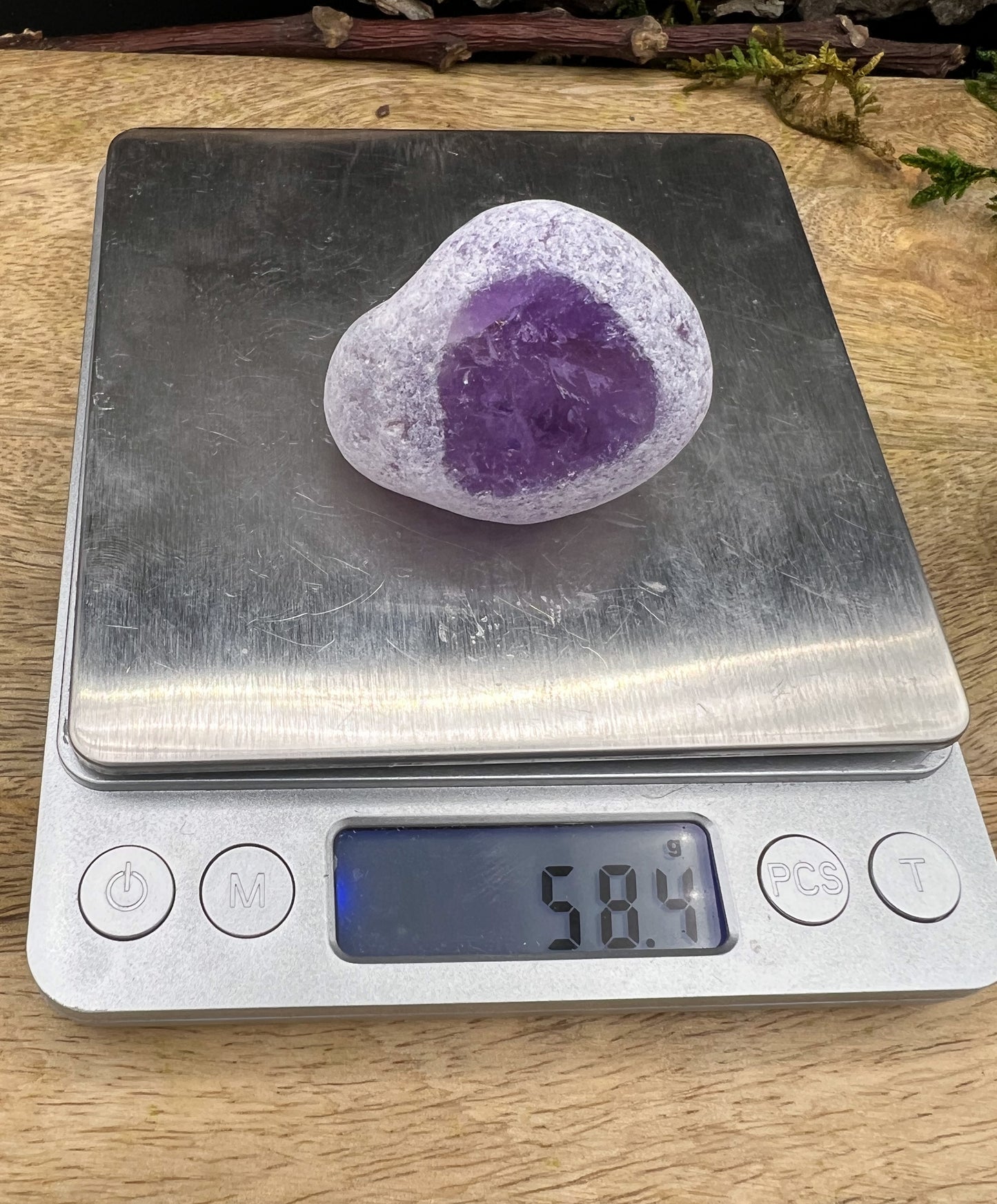 Amethyst Meditationsstein, Emu Eggs