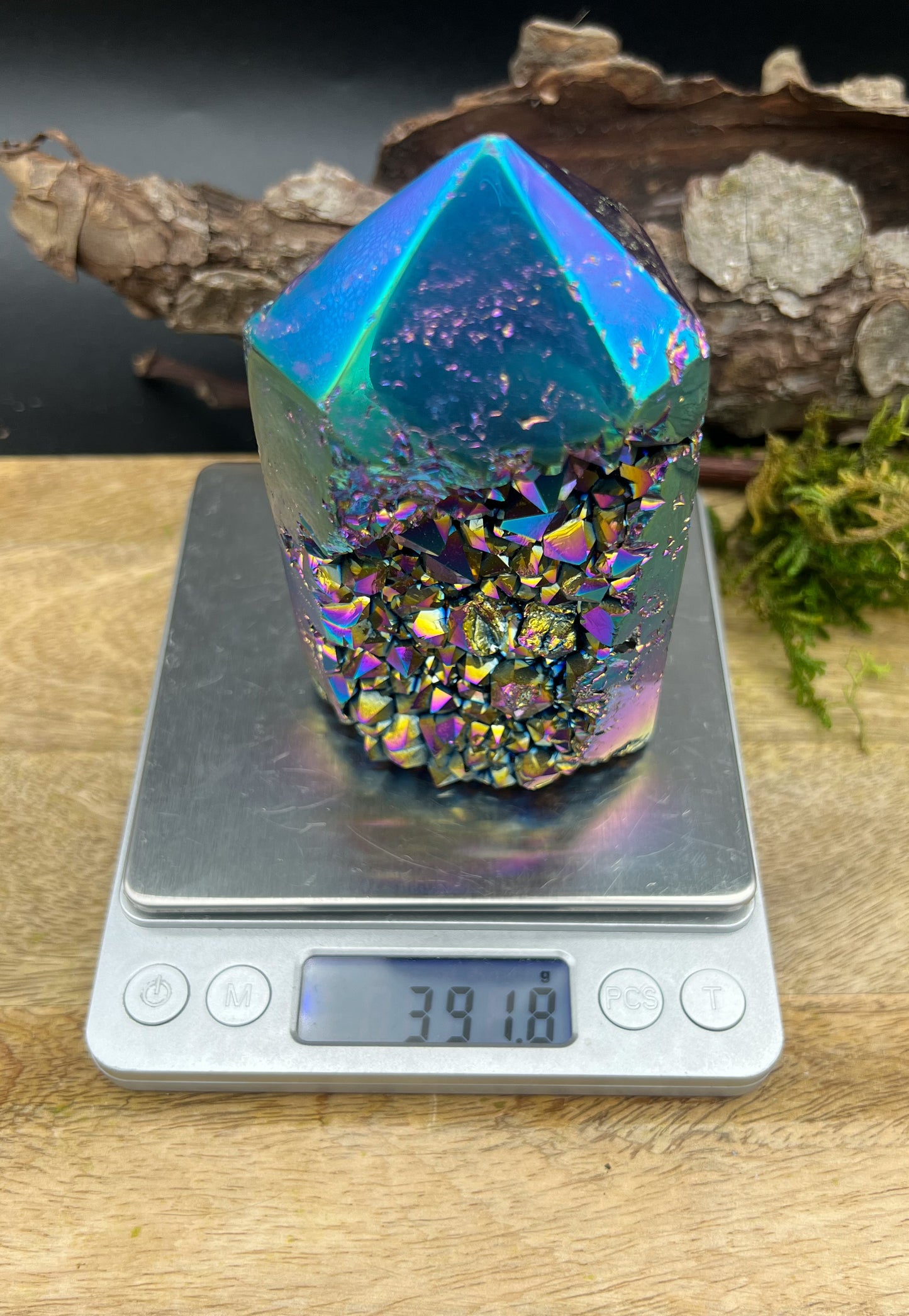 Amethyst Spitze Titanium Aura